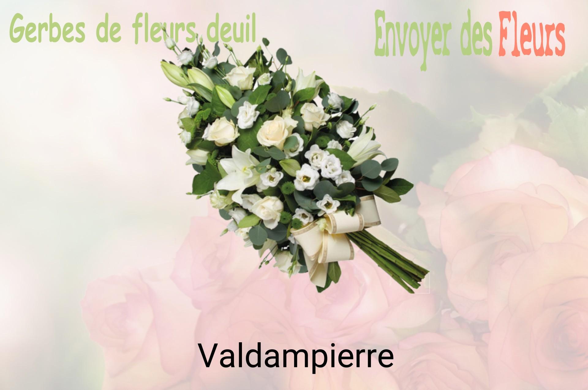 Gerbe de fleurs de deuil livrée à Valdampierre